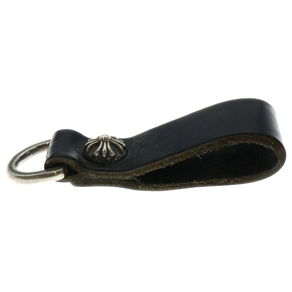 CHROME HEARTS(クロムハーツ) BELT LOOP D RING Dリング クロスボールベルトループ ブラック/シルバー BCA415