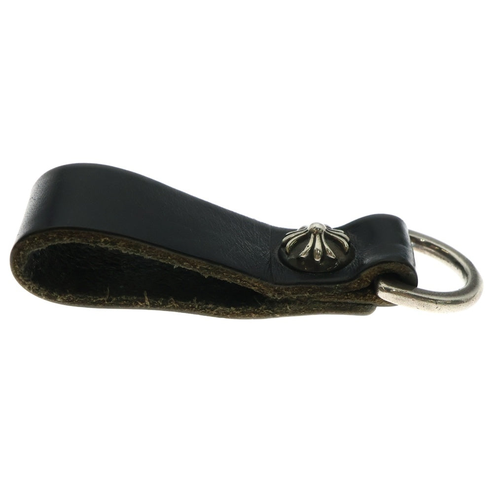 CHROME HEARTS(クロムハーツ) BELT LOOP D RING Dリング クロスボールベルトループ ブラック/シルバー BCA415