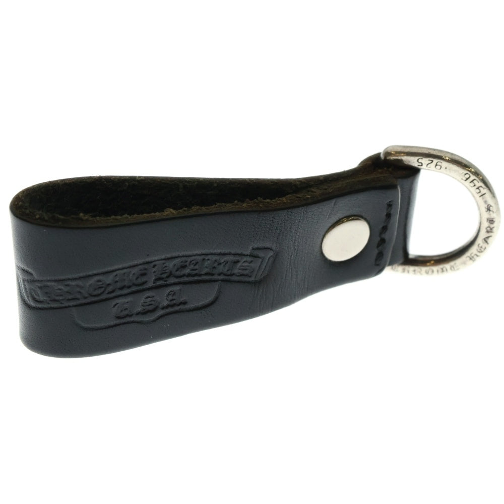 CHROME HEARTS(クロムハーツ) BELT LOOP D RING Dリング クロスボールベルトループ ブラック/シルバー BCA415