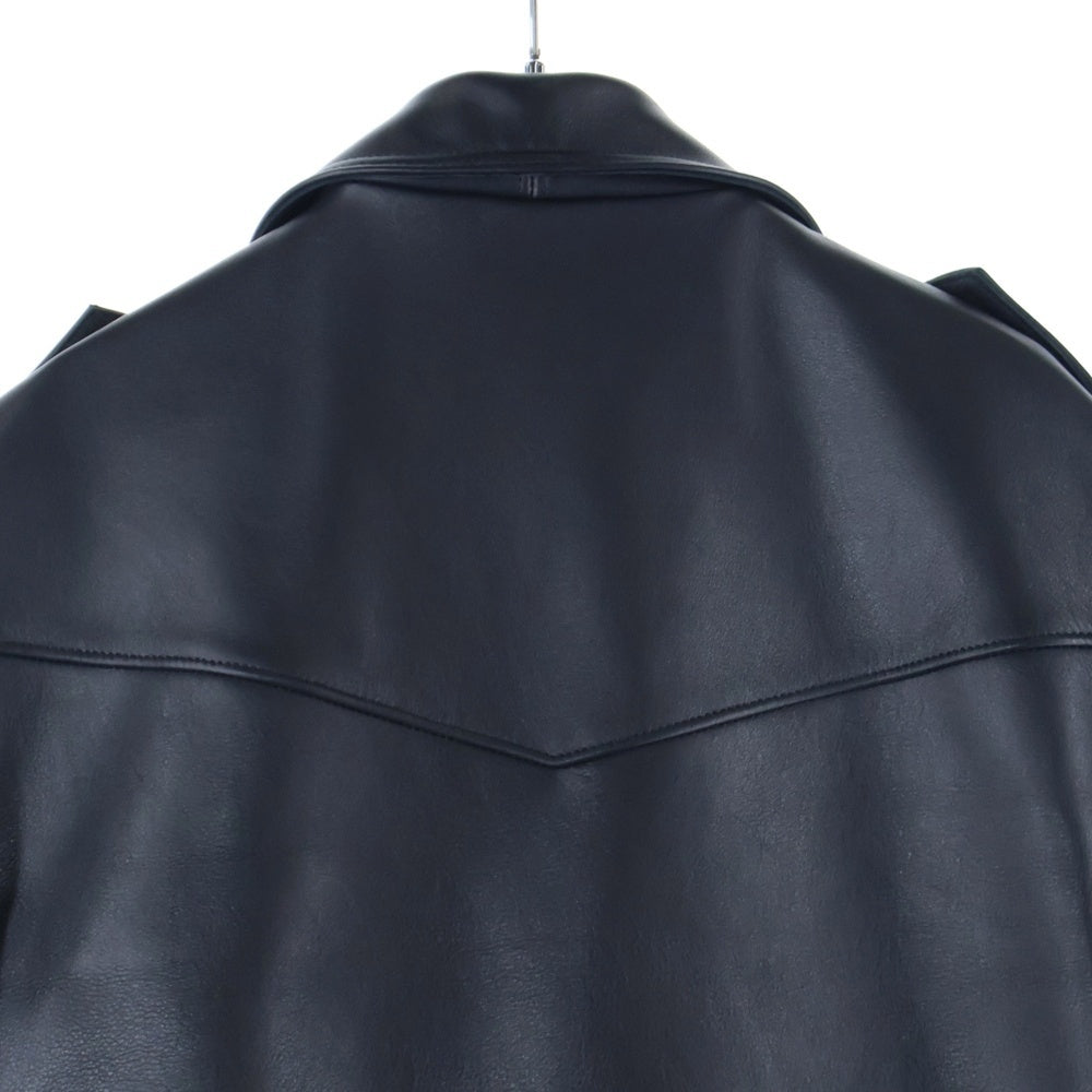 666 LEATHER WEAR(トリプルシックスレザーウェア) 666 LEATHER WEAR LMJ-10TF 666レザーライダースジャケット ブラック