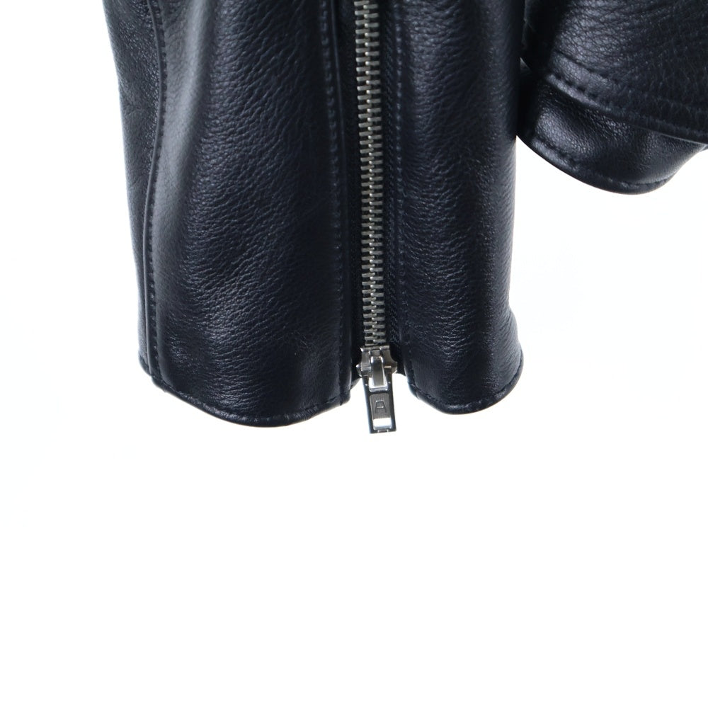 666 LEATHER WEAR(トリプルシックスレザーウェア) 666 LEATHER WEAR LMJ-10TF 666レザーライダースジャケット ブラック
