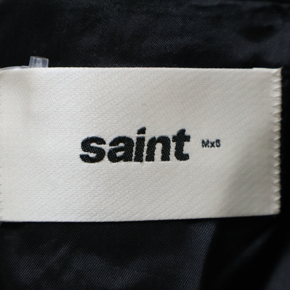 SAINT MICHAEL(セントマイケル) 24AW ×DENIM TEARS TAILOR JKT テーラードジャケット ブラック/ホワイト SM-YS1-0000-C48