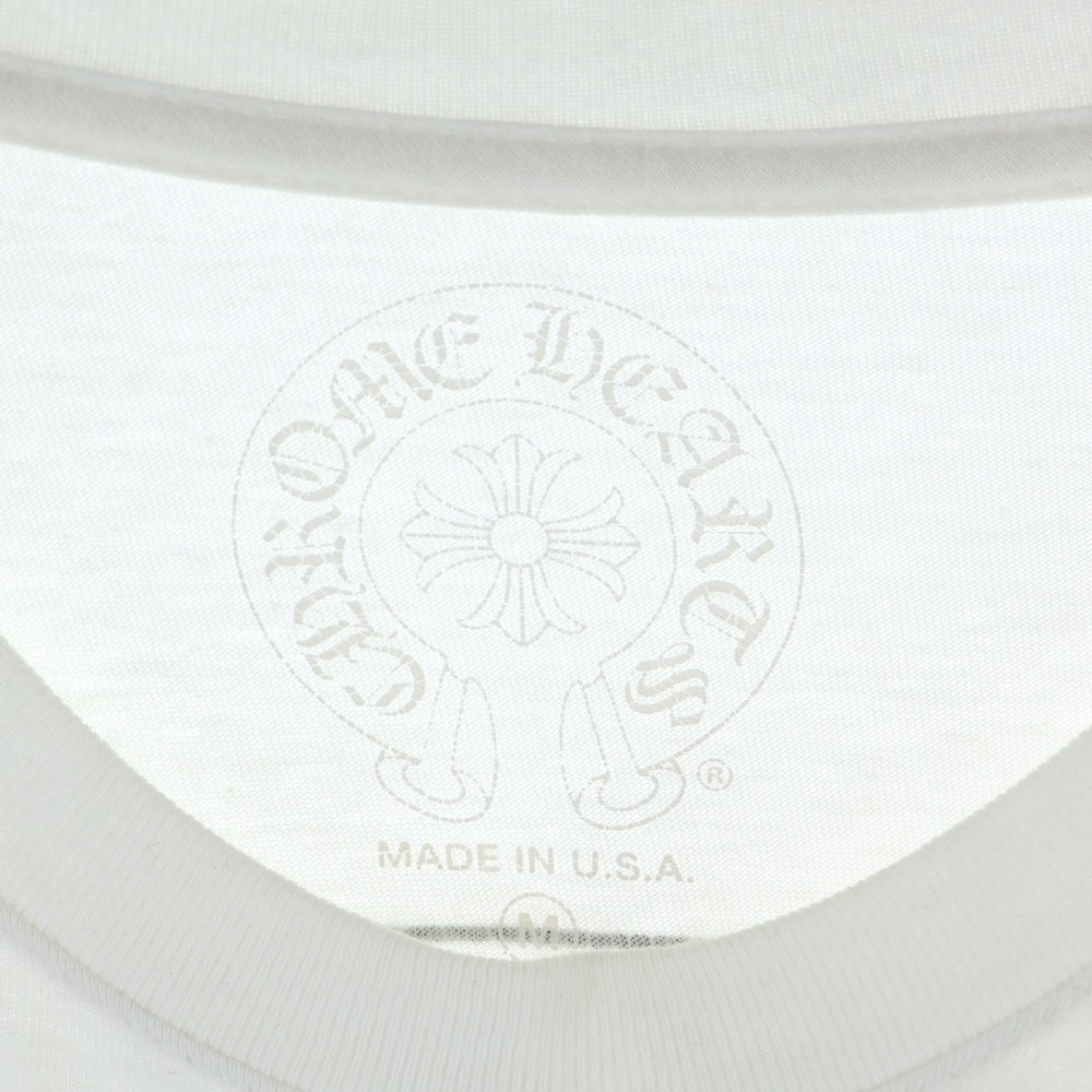 CHROME HEARTS(クロムハーツ) CH L S 1 バックスクロールラベルプリント ロングスリーブ長袖Tシャツ ホワイト