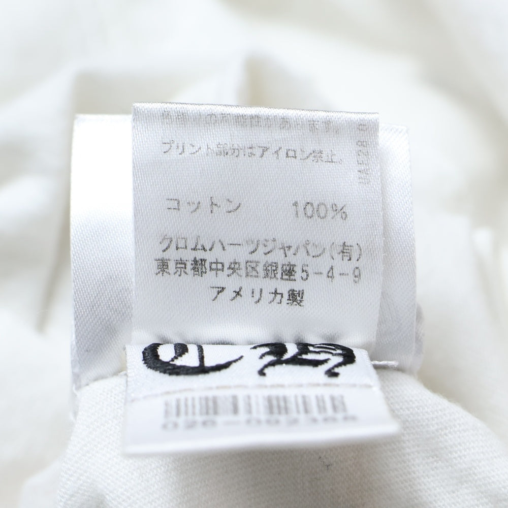 CHROME HEARTS(クロムハーツ) CH L S 1 バックスクロールラベルプリント ロングスリーブ長袖Tシャツ ホワイト