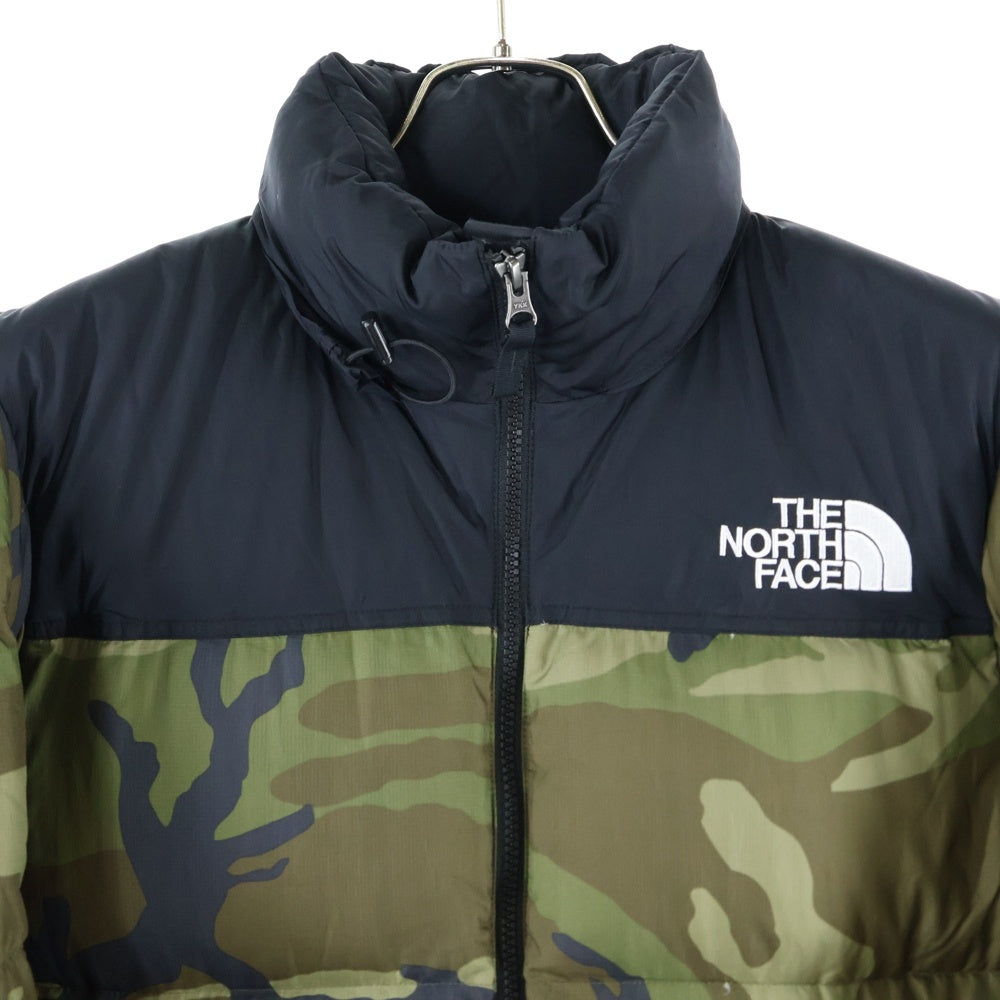 THE NORTH FACE(ザノースフェイス) NOVELTY NUPTSE JACKET ノベルティ ヌプシ ジップアップナイロン ダウンジャケット ブラック/カーキ ND91842