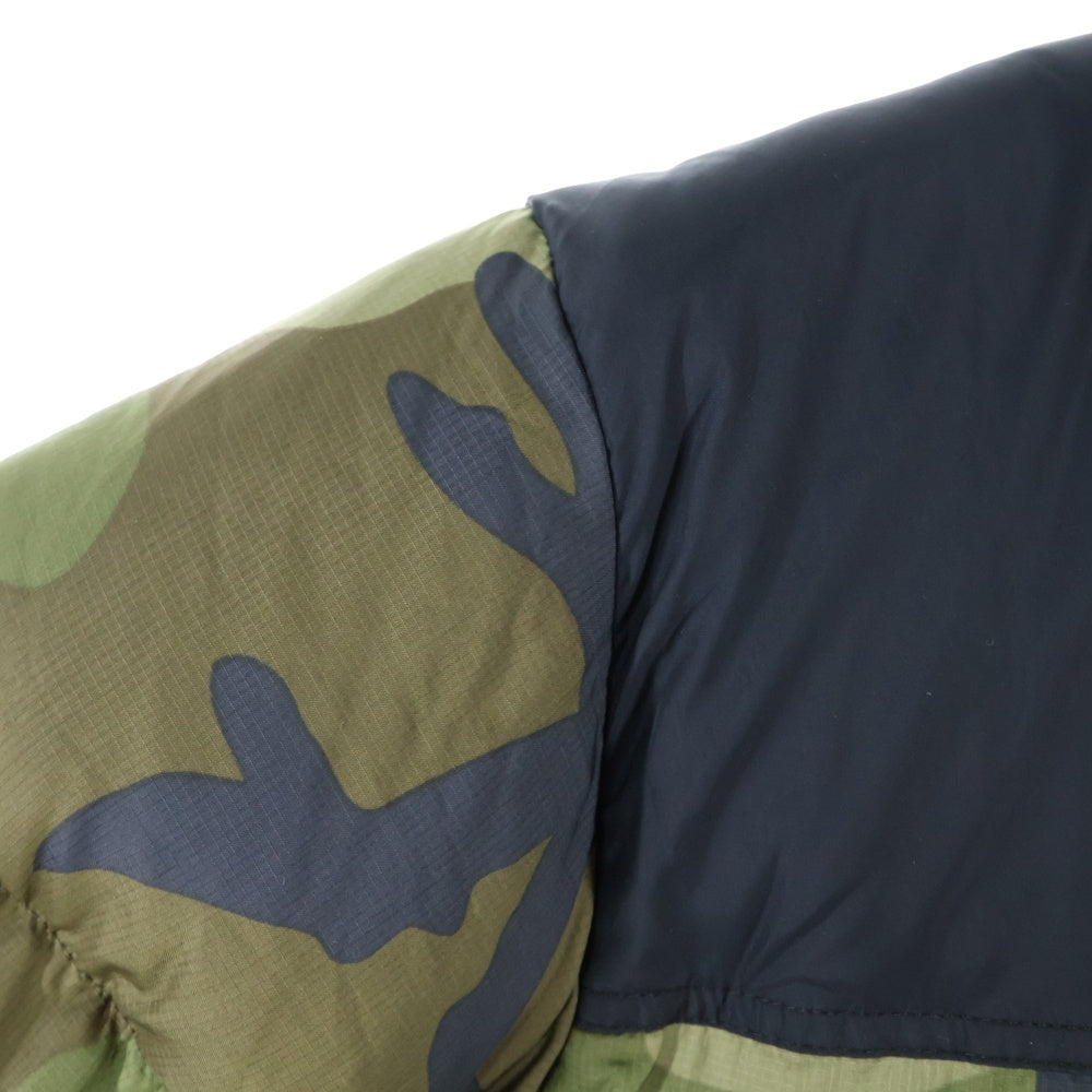THE NORTH FACE(ザノースフェイス) NOVELTY NUPTSE JACKET ノベルティ ヌプシ ジップアップナイロン ダウンジャケット ブラック/カーキ ND91842