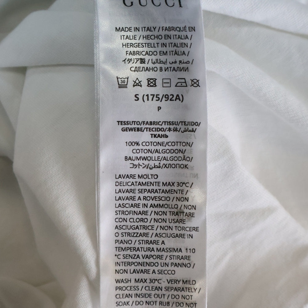 GUCCI(グッチ) フロントロゴ インターロック 半袖Tシャツ カットソー ホワイト 784361 XJGKA