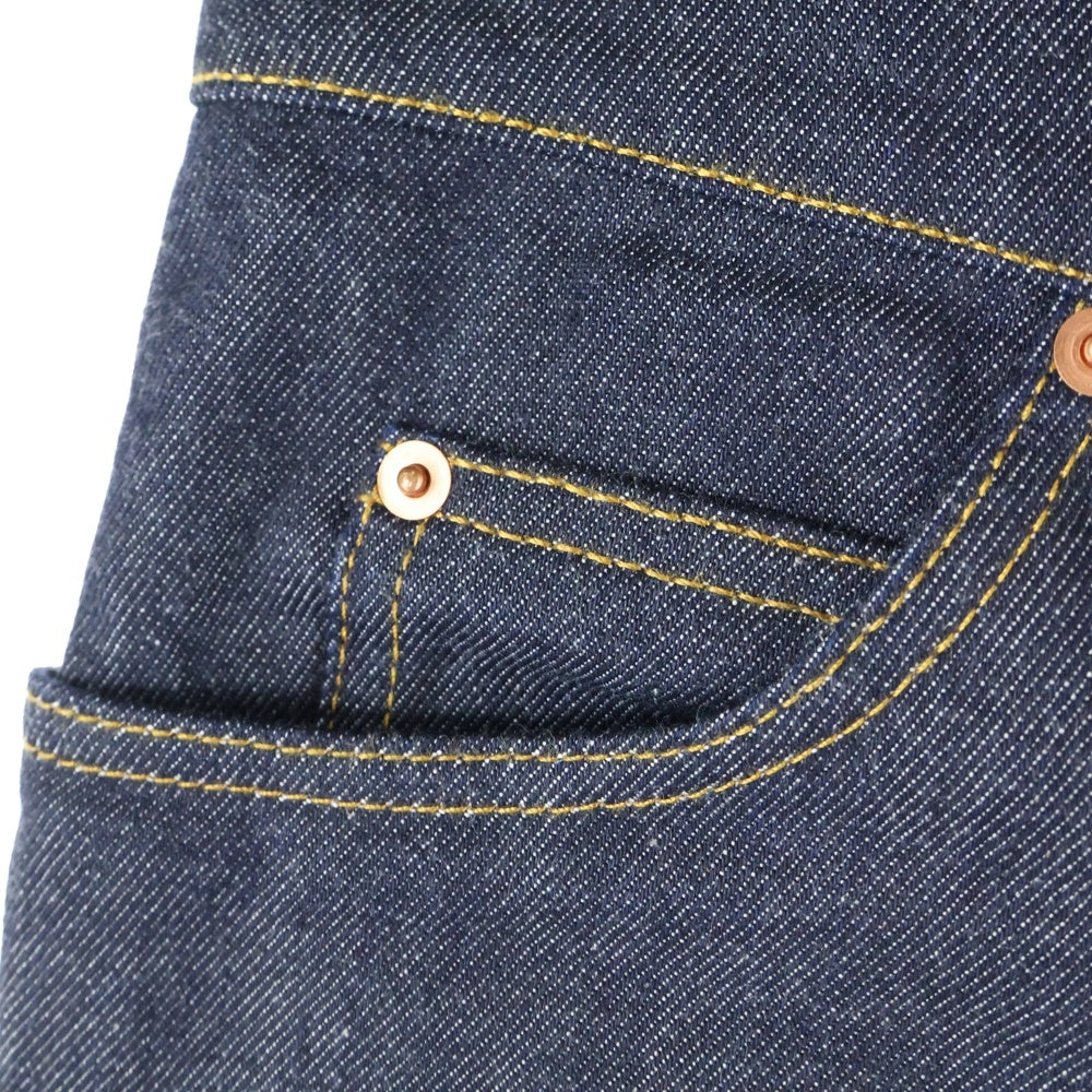 GUCCI(グッチ) GGパターン 折り返し付き デニムパンツ インディゴ 700949 XDB1Z