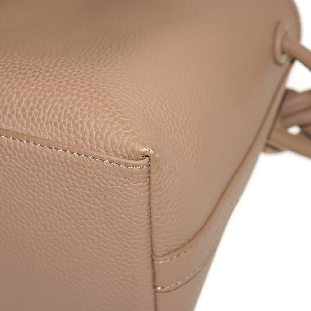 VASIC(ヴァジック) BOND MINI 巾着 レザーハンドバッグ ブラウン レディース VC3511113