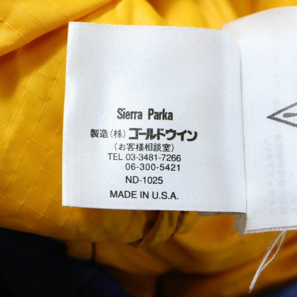 THE NORTH FACE(ザノースフェイス) 90S VINTAGE USA製 茶タグ Sierra Parka ダウンジャケット ネイビー 807999