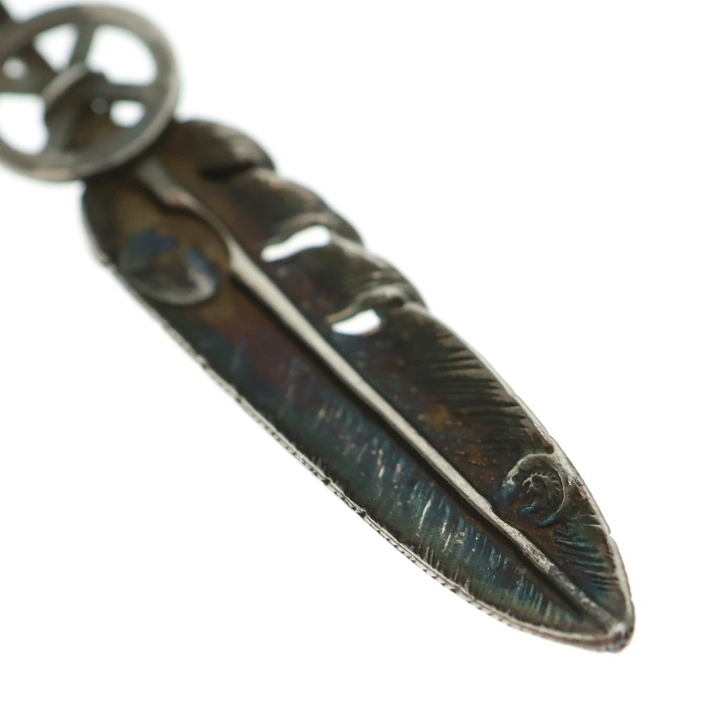 TADY & KING(タディアンドキング) K18 ホイールフェザー ペンダントトップ ネックレストップ L シルバー/ゴールド