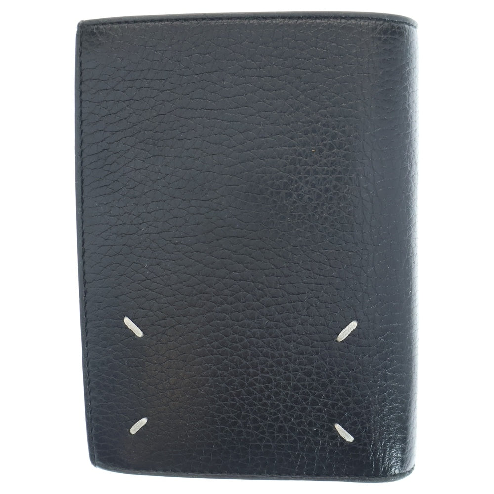 Maison Margiela 11(メゾンマルジェラ11) FOLD OVER WALLET レザーウォレット 二つ折り財布 ブラック S35UI0430 P2686