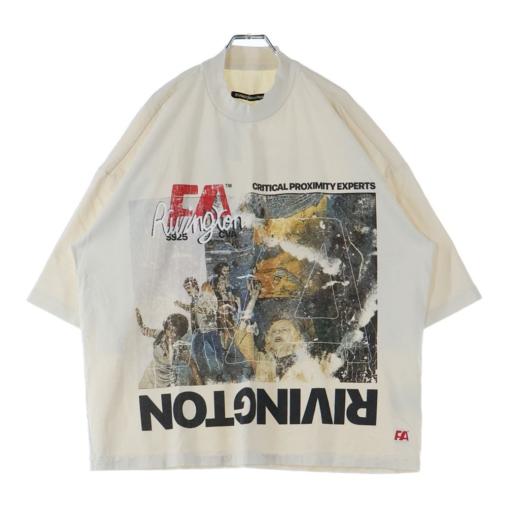 RIVINGTON roi Rebis(リヴィントンロイレビス ) 25SS CRITICAL PROXIMITY TEE クリティカル プロクシミティ 両面プリント 半袖カットソー ホワイト