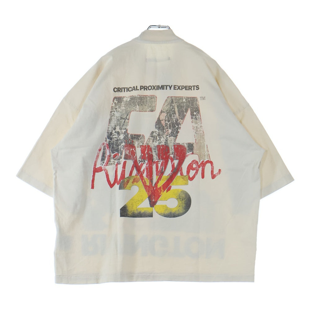 RIVINGTON roi Rebis(リヴィントンロイレビス ) 25SS CRITICAL PROXIMITY TEE クリティカル プロクシミティ 両面プリント 半袖カットソー ホワイト