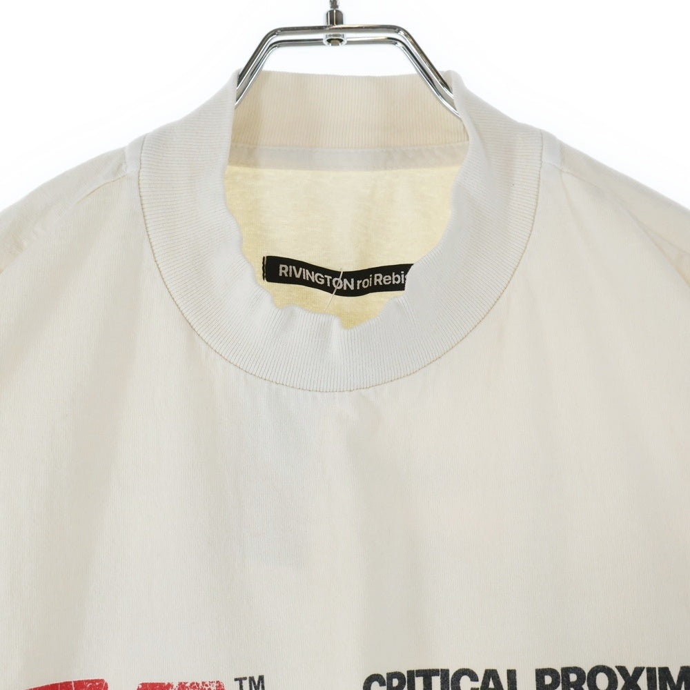 RIVINGTON roi Rebis(リヴィントンロイレビス ) 25SS CRITICAL PROXIMITY TEE クリティカル プロクシミティ 両面プリント 半袖カットソー ホワイト