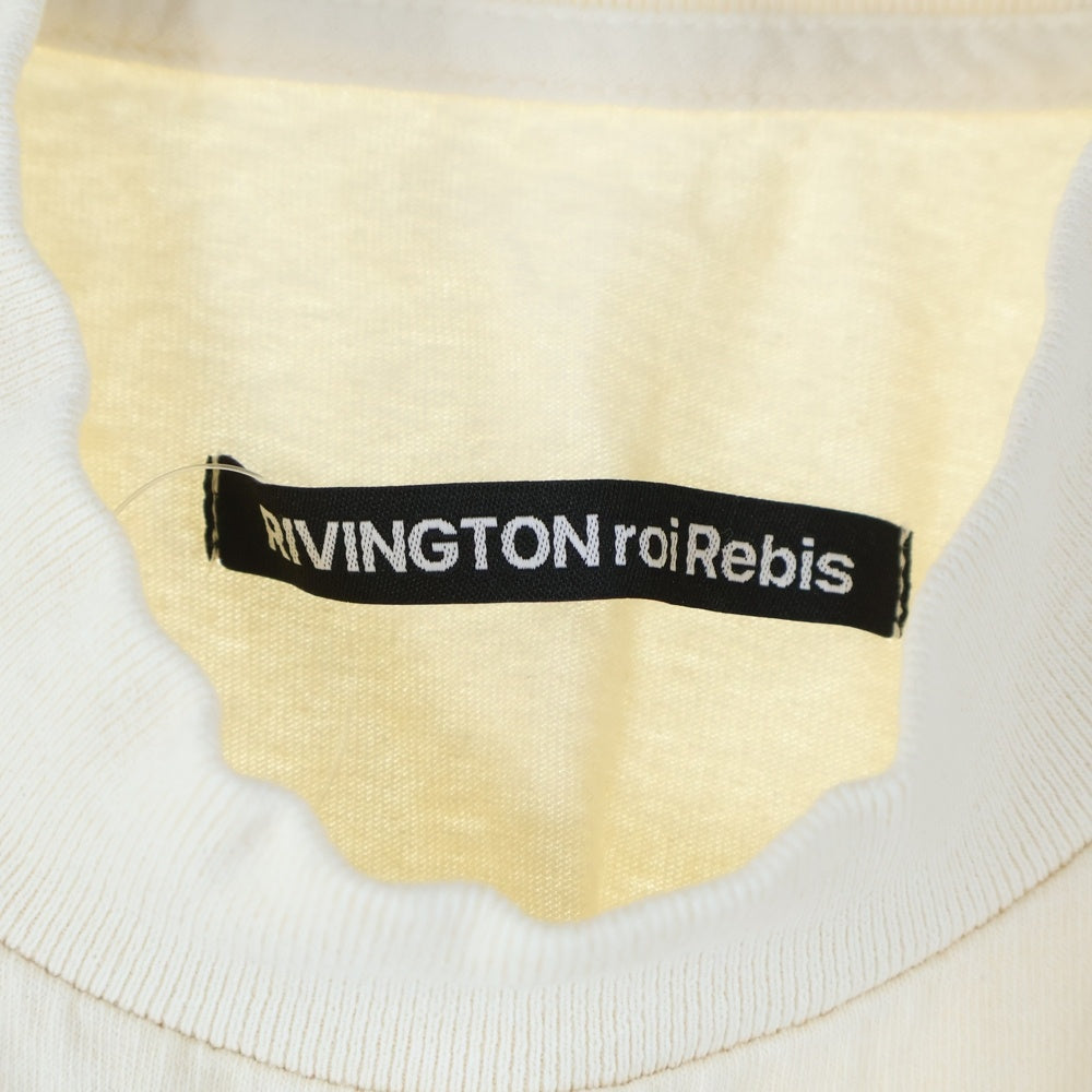 RIVINGTON roi Rebis(リヴィントンロイレビス ) 25SS CRITICAL PROXIMITY TEE クリティカル プロクシミティ 両面プリント 半袖カットソー ホワイト