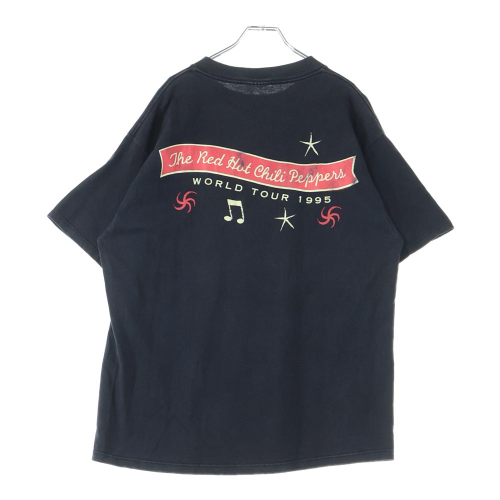 VINTAGE(ヴィンテージ) 90s Red Hot Chili Peppers ONE HOT MINUTE 1995 レッドホットチリペッパーズ ワンホットミニット ツアーTシャツ 半袖カットソー ブラック