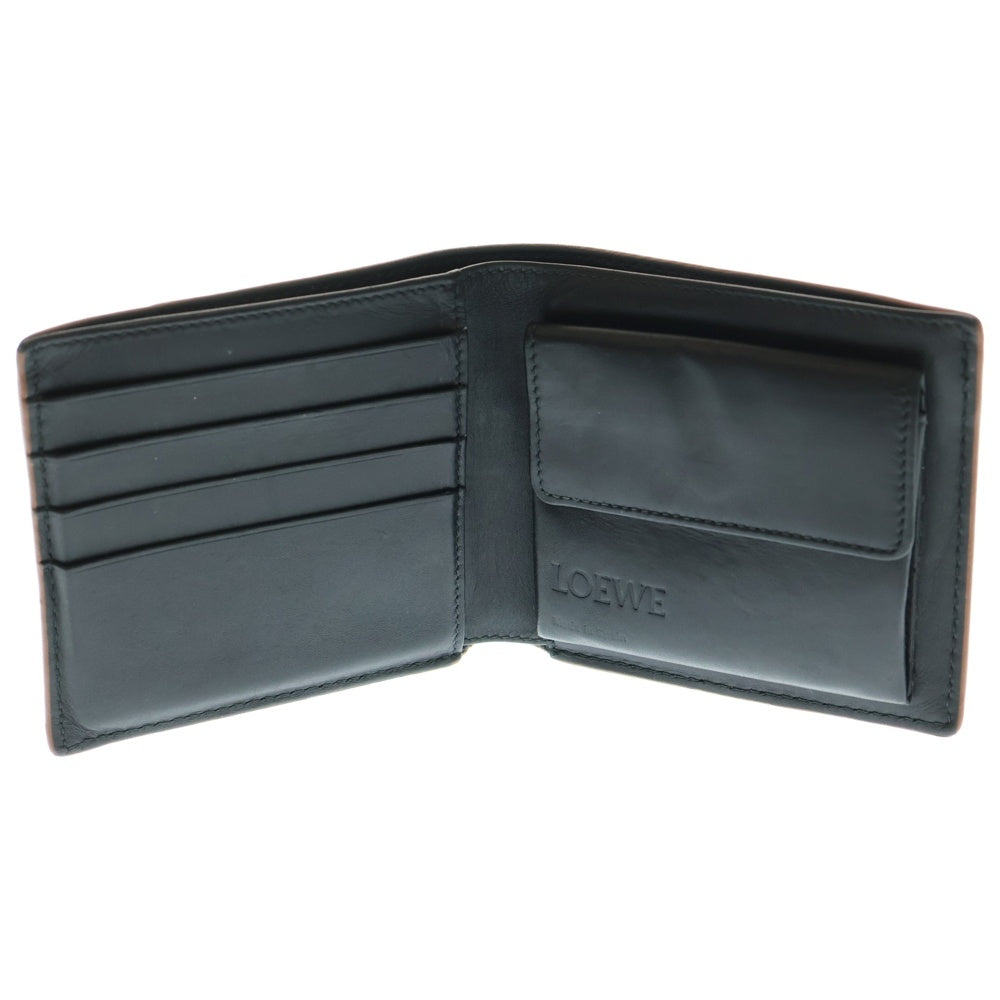 LOEWE(ロエベ) パズル アナグラム 2つ折り財布 コンパクトウォレット ブラック/ブラウン 062306