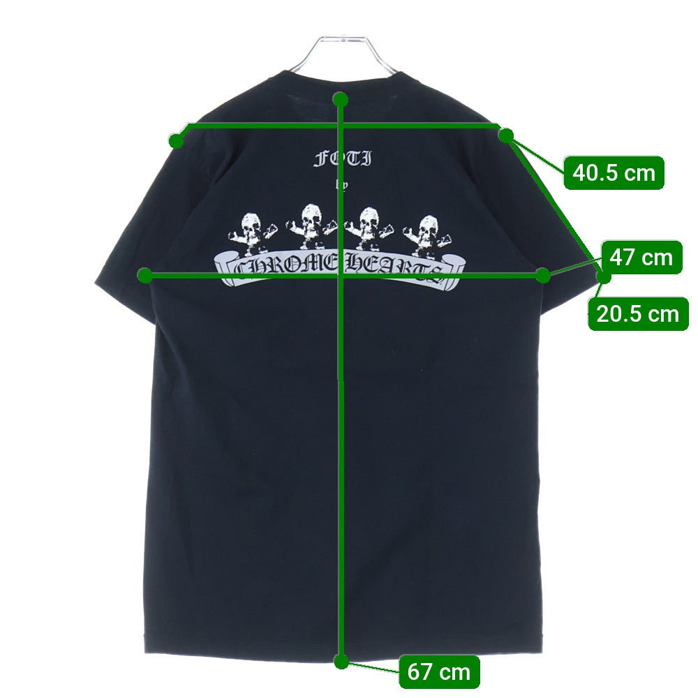 CHROME HEARTS(クロムハーツ) FOTI S/S TEE フォティ プリント 半袖Tシャツ ブラック