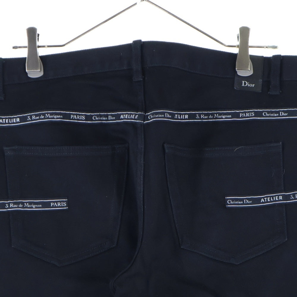 Dior HOMME(ディオールオム) SLIM17.5 アトリエライン デニム テーパードパンツ ブラック 863DS26A4209