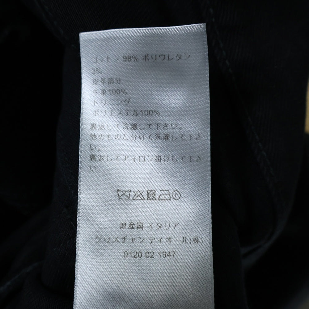 Dior HOMME(ディオールオム) SLIM17.5 アトリエライン デニム テーパードパンツ ブラック 863DS26A4209