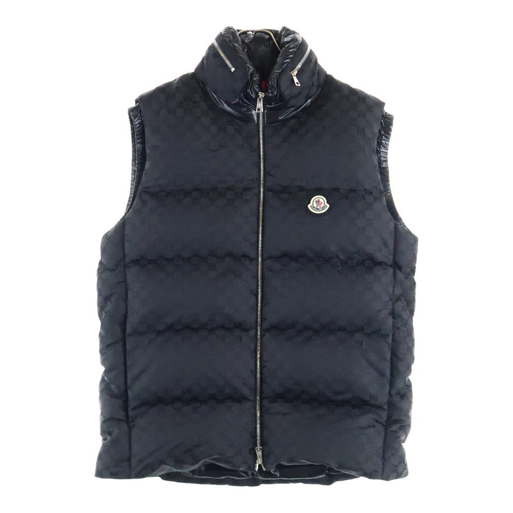MONCLER(モンクレール) 22AW KITA GILET VEST 総柄 ダウンベスト ブラック H20911A00208 596CD