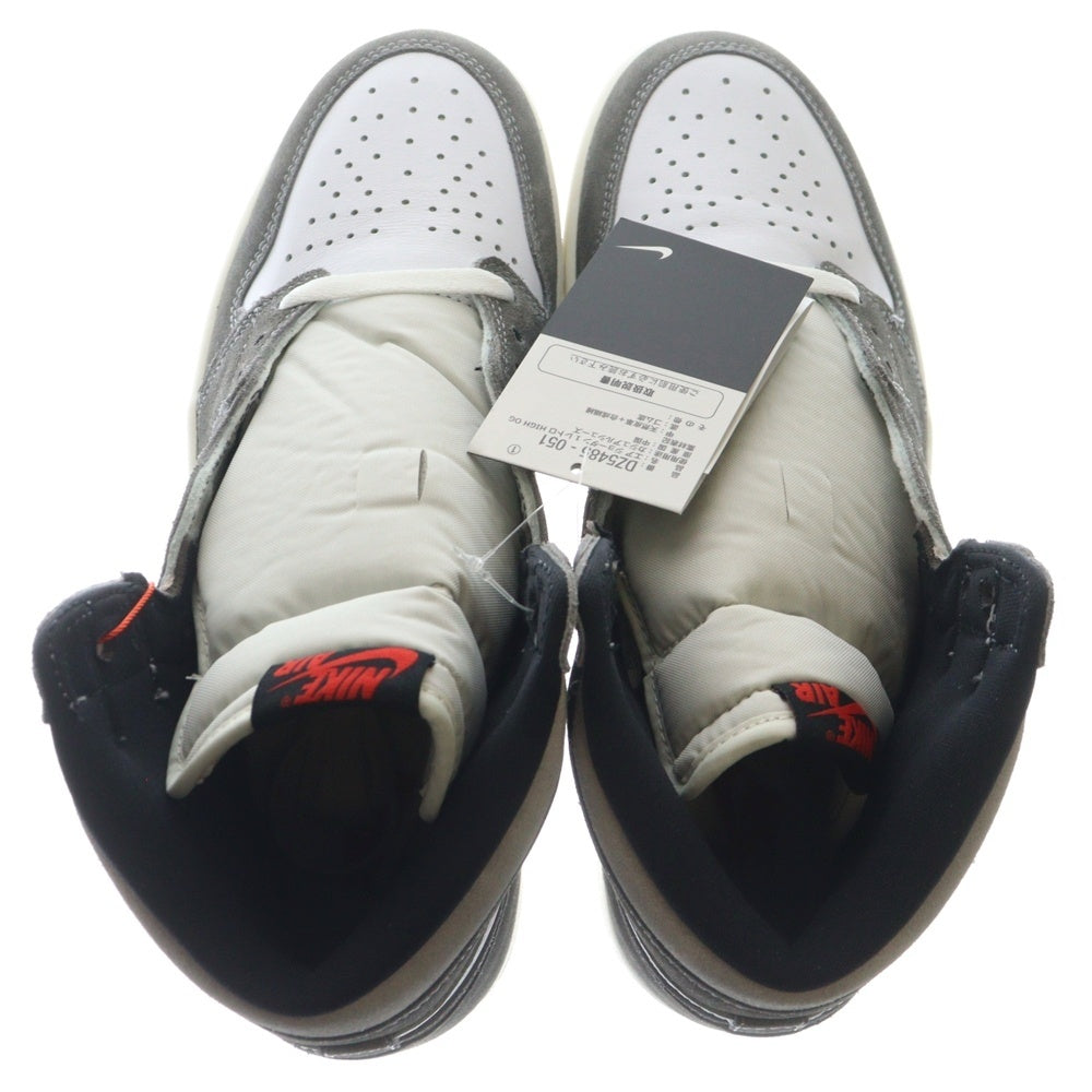 NIKE(ナイキ) AIR JORDAN 1 RETRO HIGH OG BLACK AND SMOKE GREY DZ5485-051 エアジョーダン ブラックアンドスモーク ハイカットスニーカー ホワイト/グレー US10/28cm