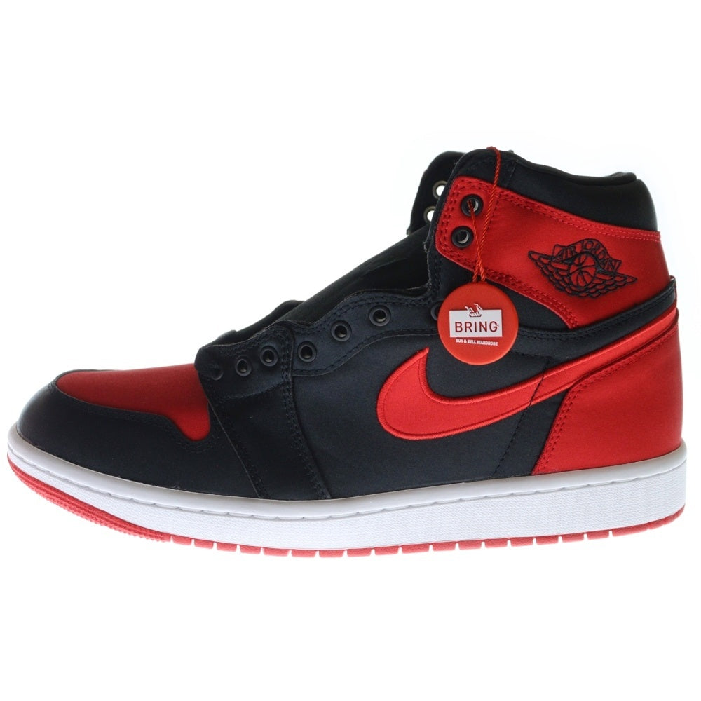 NIKE(ナイキ) WMNS AIR JORDAN1 RETRO HIGH OG FD4810-061 エアジョーダン1 サテンブレッド ハイカットスニーカー レッド/ブラック US11/28cm