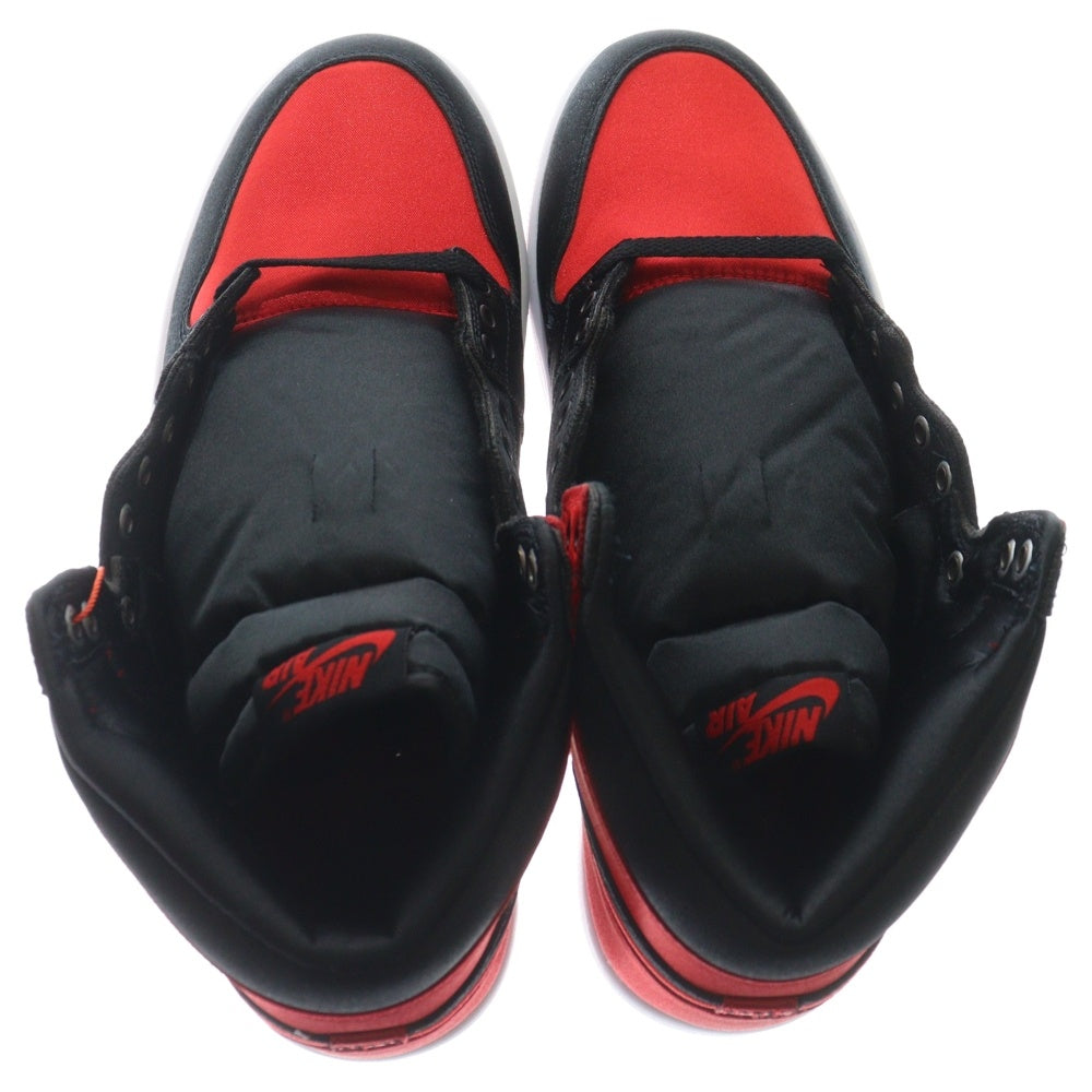 NIKE(ナイキ) WMNS AIR JORDAN1 RETRO HIGH OG FD4810-061 エアジョーダン1 サテンブレッド ハイカットスニーカー レッド/ブラック US11/28cm