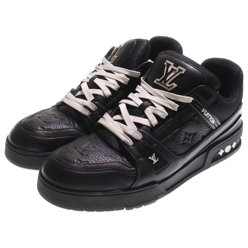 LOUIS VUITTON(ルイヴィトン) LVトレイナー・ライン モノグラムレザー ローカットスニーカー ブラック 1AARF1/LD0244