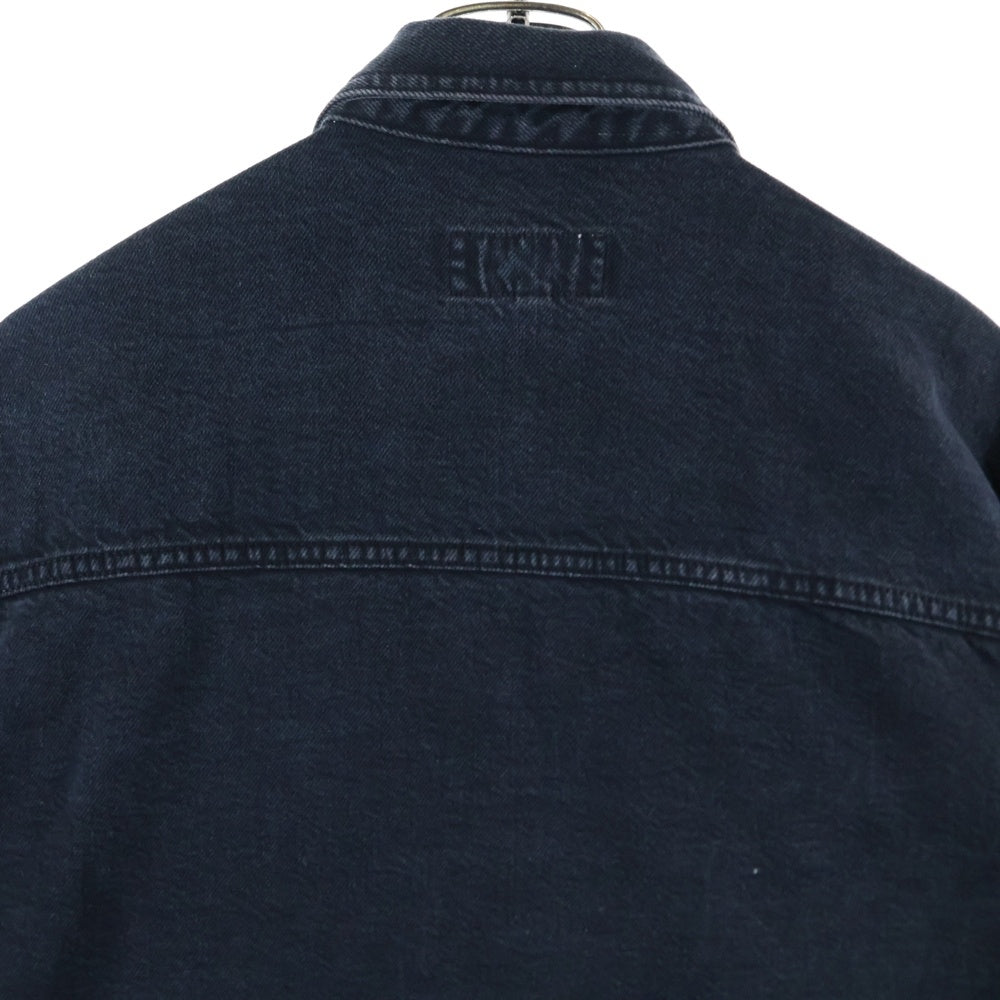 STUSSY(ステューシー) Double Dye Western Shirt ウエスタン 長袖シャツ ブラック 1110276