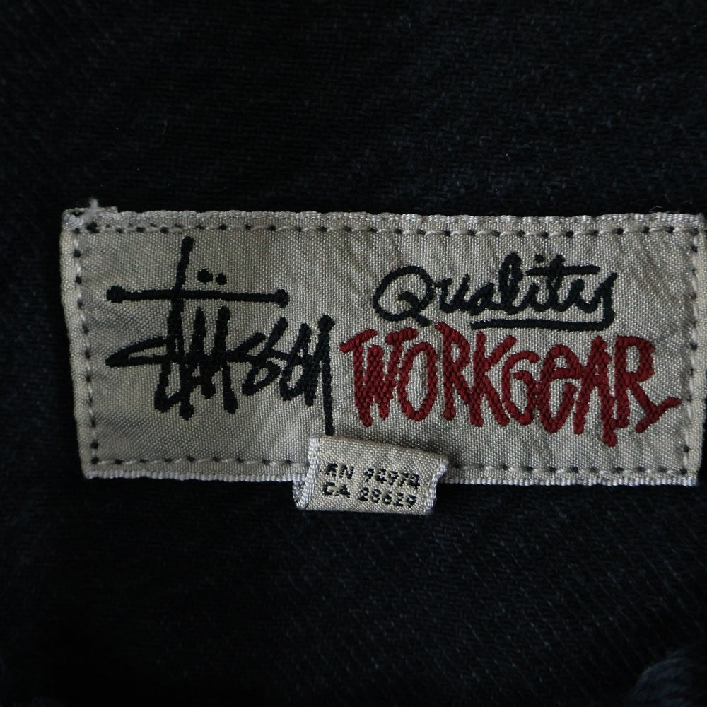 STUSSY(ステューシー) Double Dye Western Shirt ウエスタン 長袖シャツ ブラック 1110276