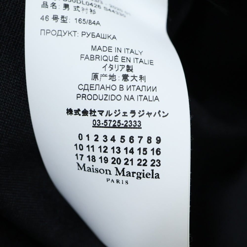 Maison Margiela 10(メゾン マルジェラ) 20SS フロントポケット シャツジャケット ブラック S50DL0426 S4433