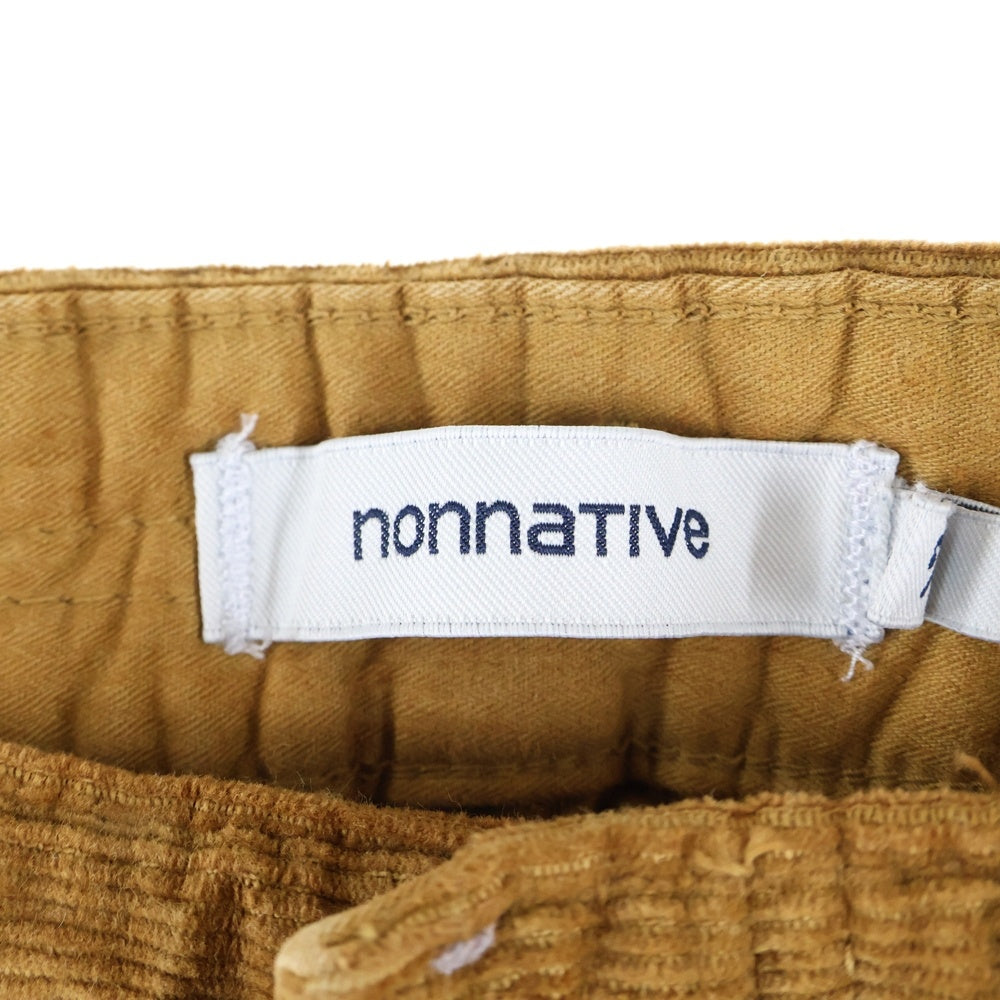 nonnative(ノンネイティブ) DWELLER 4P JEANS TAPERED FIT C/P CORD コーデュロイ ストレット テーパードパンツ ベージュ NN-P3106