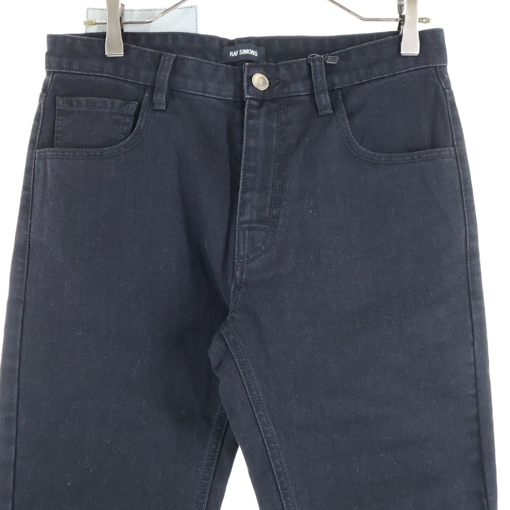 RAF SIMONS(ラフシモンズ) REGULAR FIT DENIM PANTS+PATCH レギュラーフィット デニムパンツ ブラック 191-308