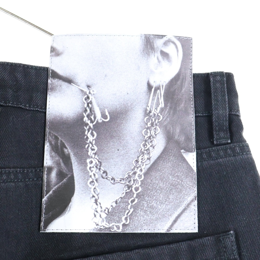 RAF SIMONS(ラフシモンズ) REGULAR FIT DENIM PANTS+PATCH レギュラーフィット デニムパンツ ブラック 191-308