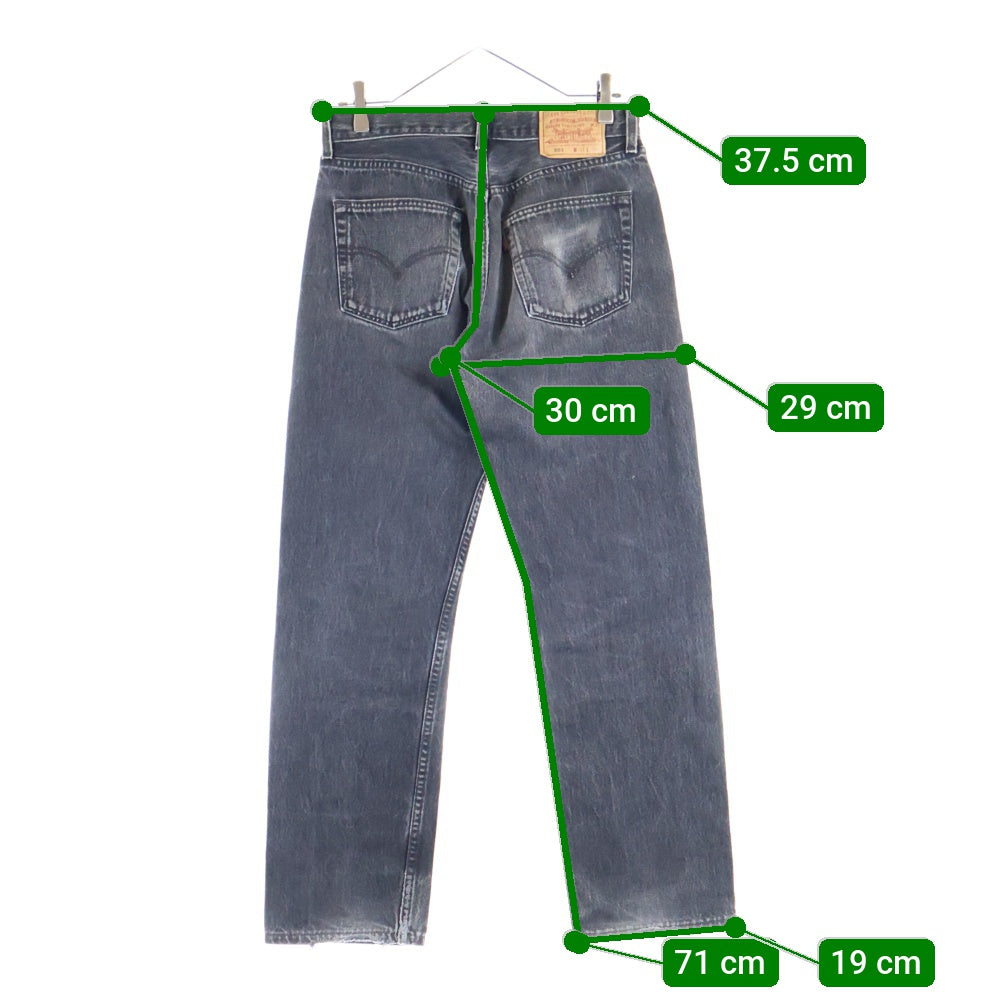 Levi's(リーバイス) 90s USA製 501 ボタン裏555 バレンシア工場 デニムパンツ ブラック