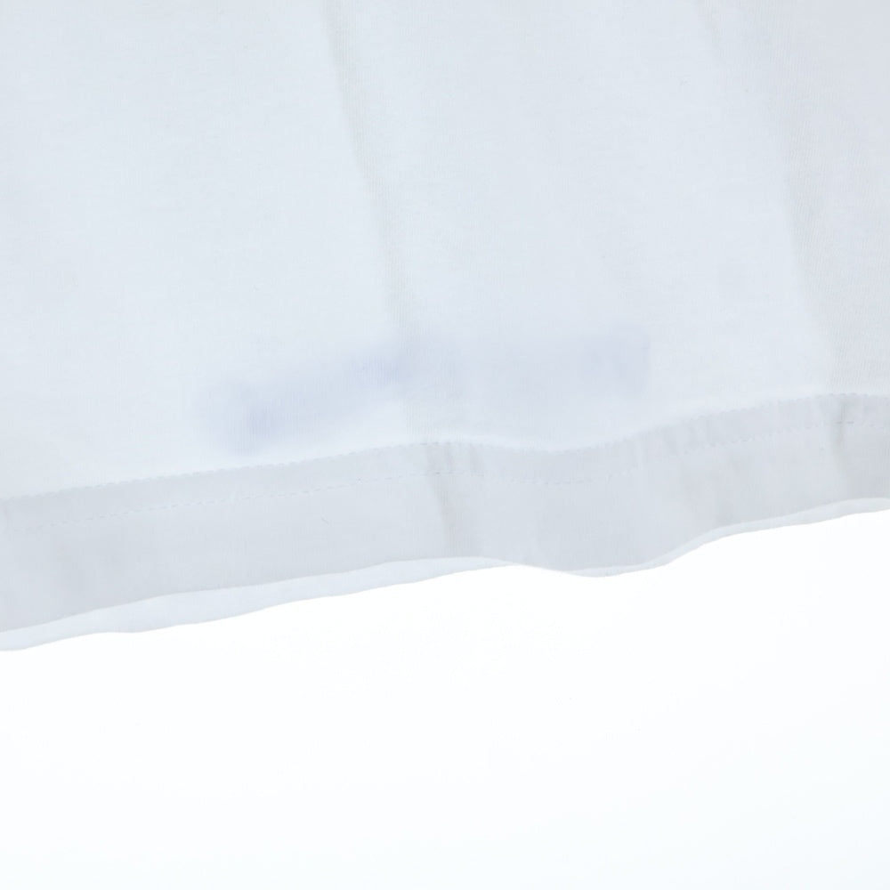 CHROME HEARTS(クロムハーツ) CH T-SHRT 1 ネックロゴプリント クルーネック半袖Tシャツ ホワイト/ネイビー