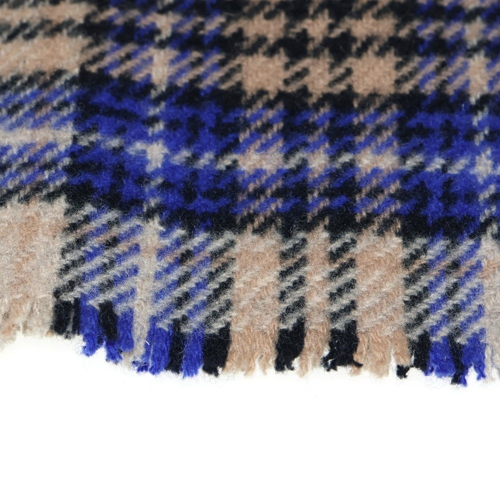 Acne Studios(アクネ ストゥディオズ) ロゴプリント チェック柄ウールマフラー ストール マルチカラー