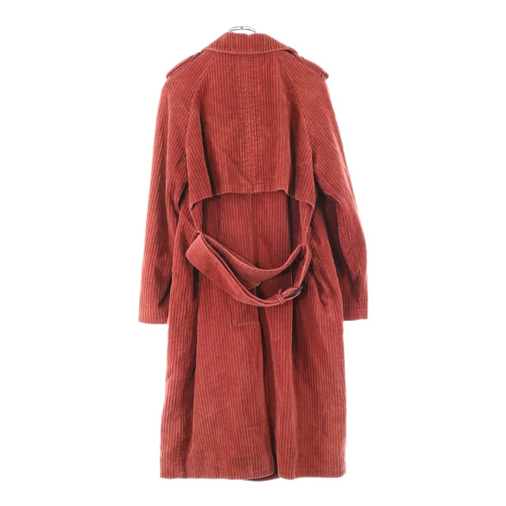 STUSSY(ステューシー) コーデュロイ コットン ロングコート レッド