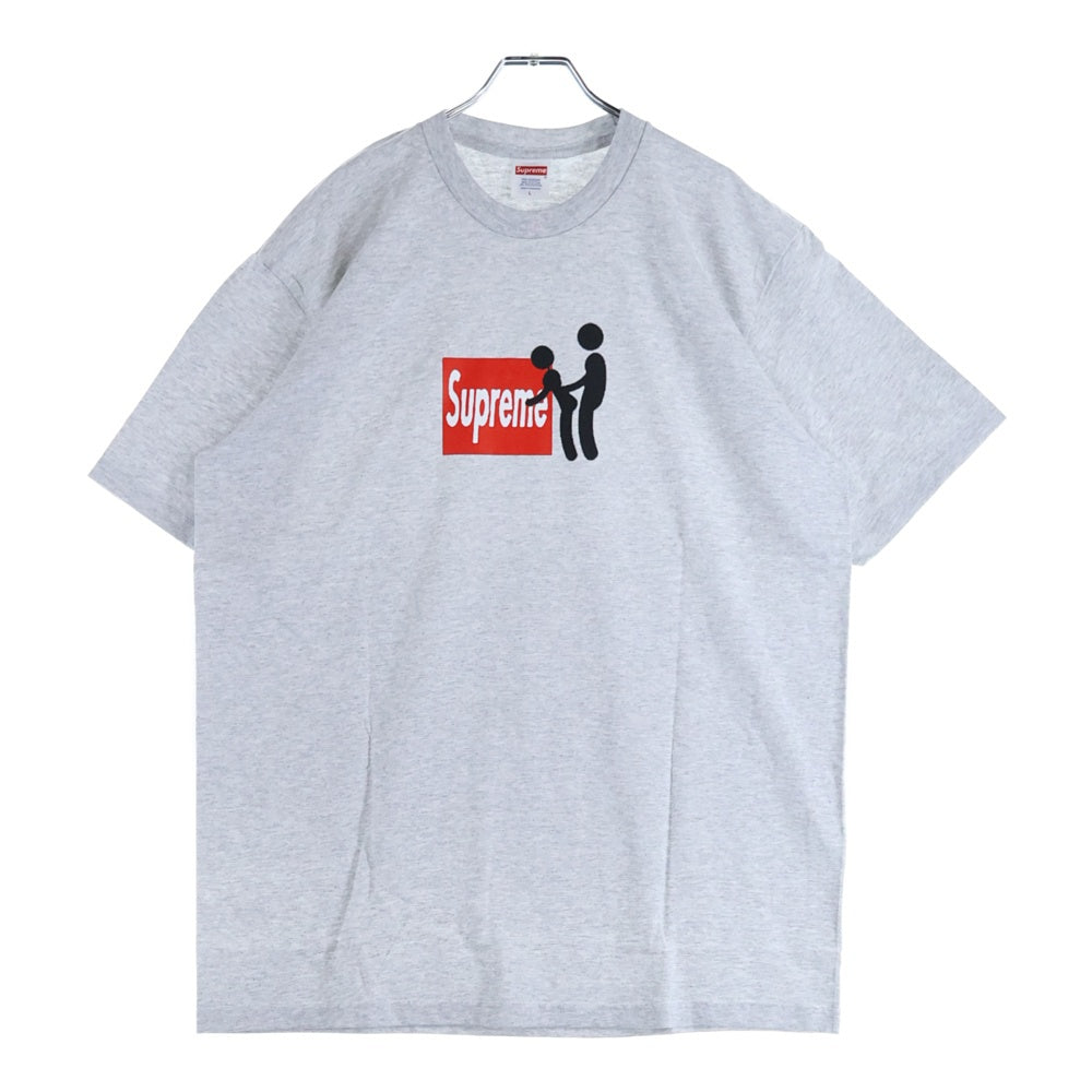 SUPREME(シュプリーム) 25AW Stick Tee ロゴプリント 半袖Tシャツ カットソー グレー