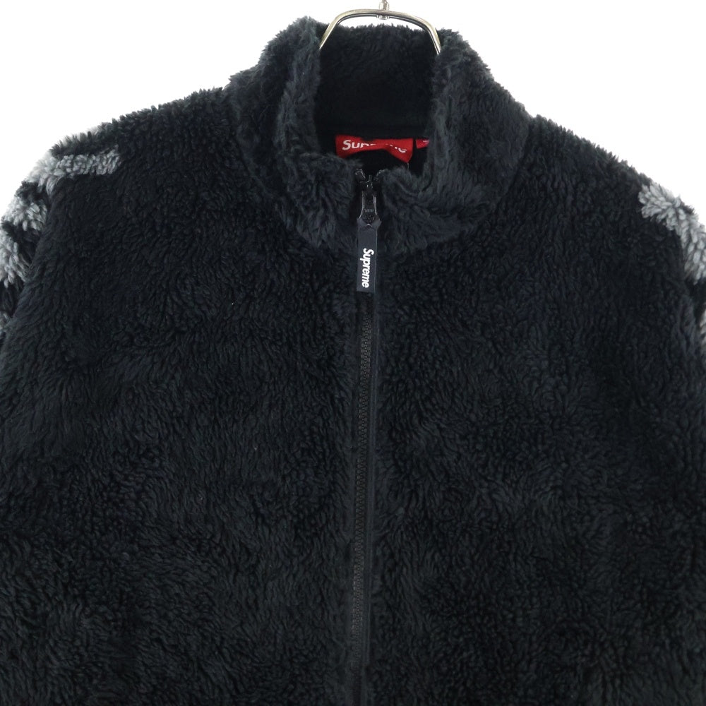 SUPREME(シュプリーム) 25SS Shoulder Logo Fleece Jacket ショルダーロゴ フリースジャケット ブラック