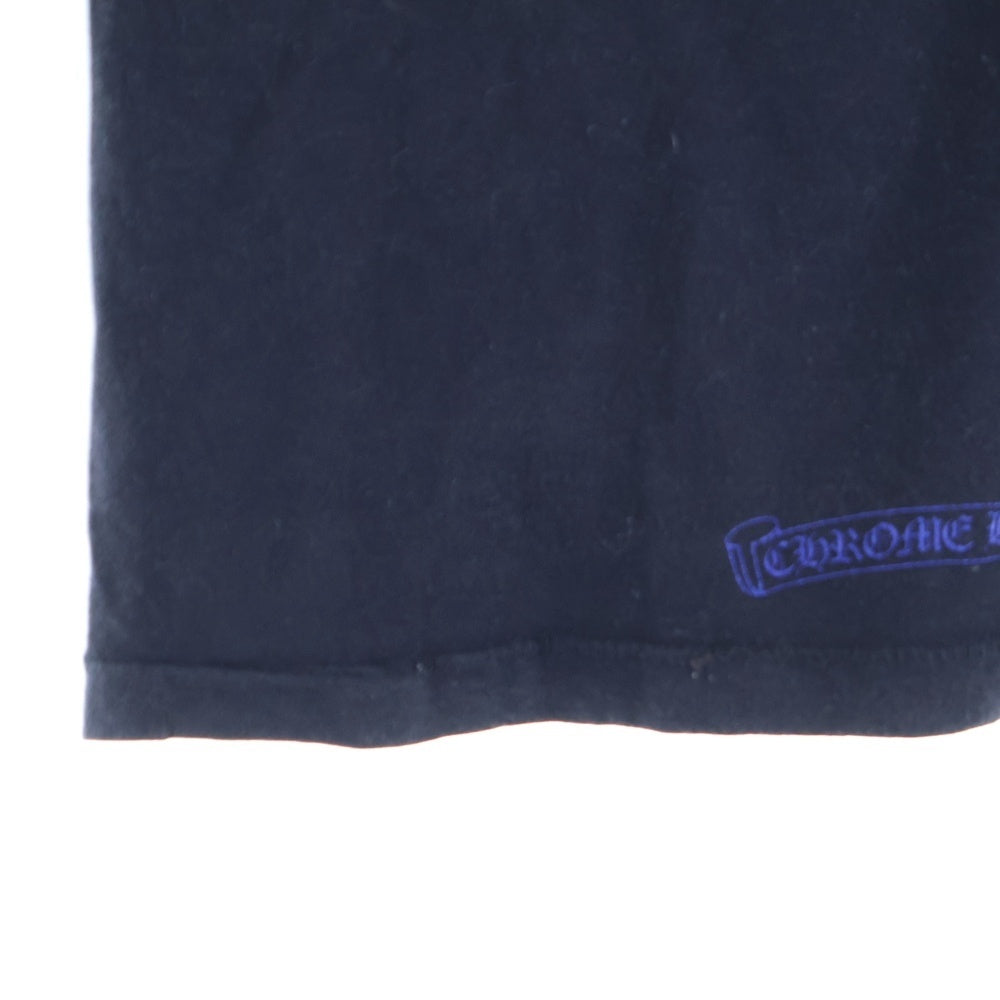CHROME HEARTS(クロムハーツ) サークル CHプラス 両面プリント クルーネック 半袖Tシャツカットソー ブラック/ブルー