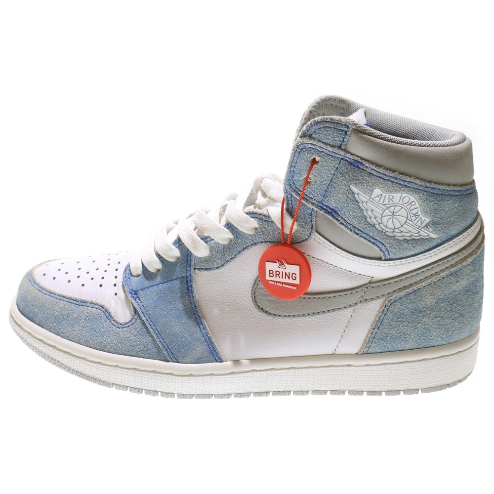NIKE(ナイキ) AIR JORDAN 1 Hyper Royal エアジョーダン 1 ハイパーロイヤル ハイカットスニーカー US9/27cm ホワイト/ブルー 555088-402