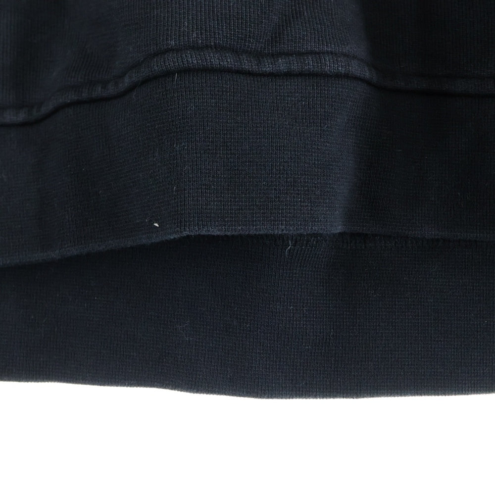 ASKYURSELF(アスクユアセルフ) COLLEGE CREWNECK カレッジロゴ クルーネックスウェットトレーナー ブラック/イエロー