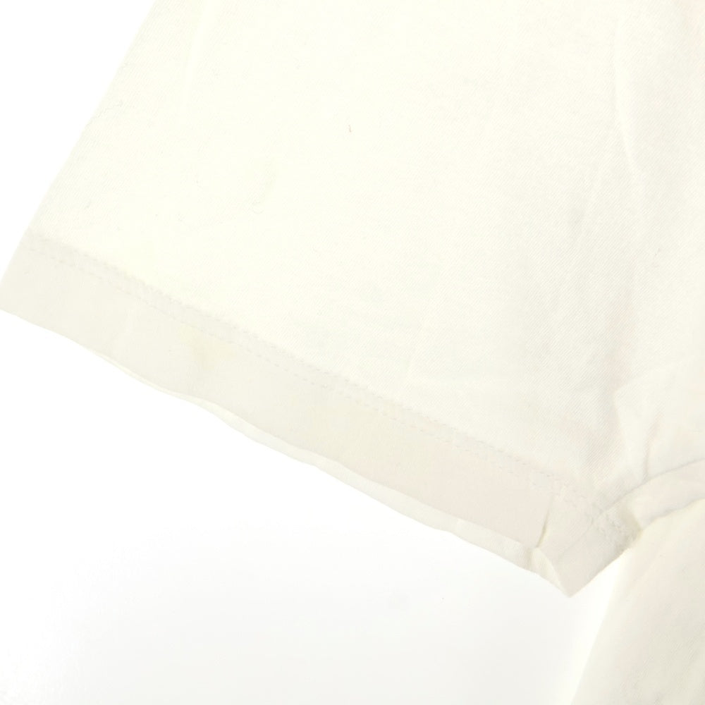 CHROME HEARTS(クロムハーツ) サイドCH レザーパッチ スクロールラベル 半袖Tシャツ カットソー ホワイト