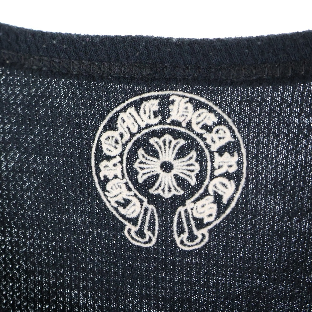 CHROME HEARTS(クロムハーツ) Thermal Tee CH PLS ホースシュープリント ロングスリーブ 長袖Tシャツカットソー ブラック