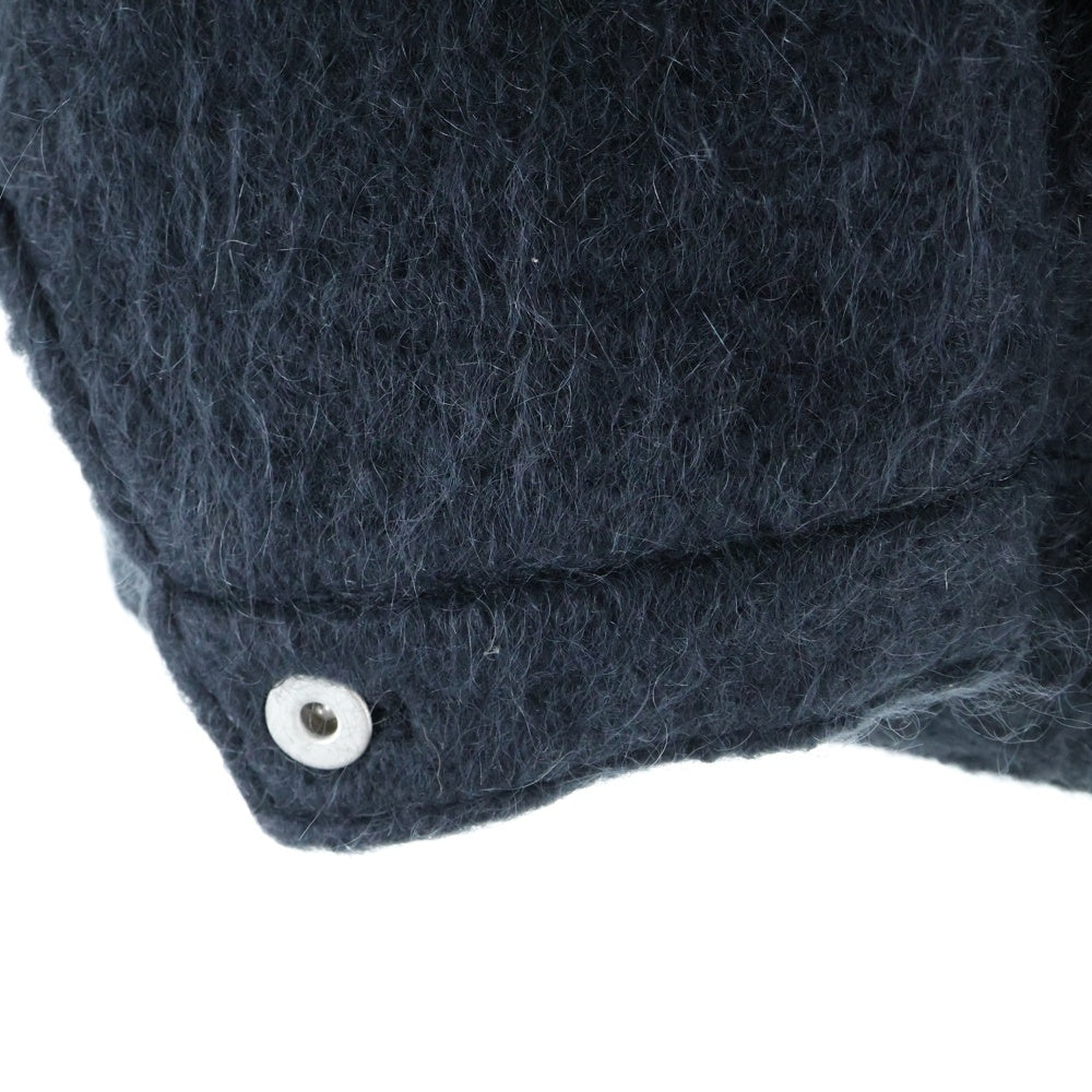 DISCOVERED(ディスカバード) 23AW MOHAIR SHAGGY 2ND G BLOUSON モヘアシャギー ビッグシルエットブルゾンジャケット ブラック DC-23AW-BL-01