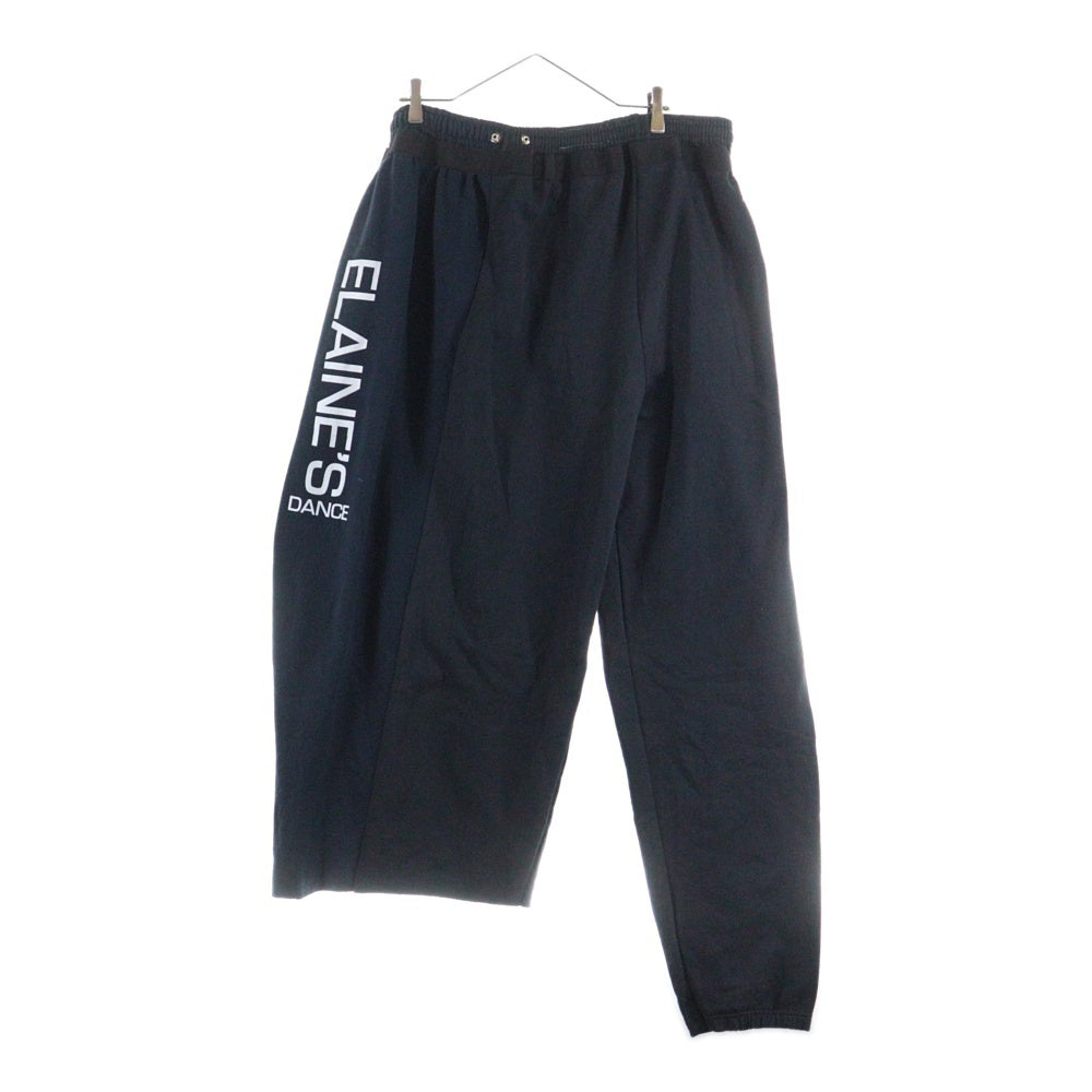 DISCOVERED(ディスカバード) 19AW ベルト付き プリント スウェットパンツ ブラック DC-AW19-RE-05