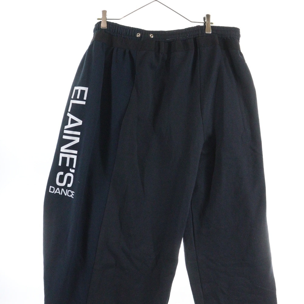 DISCOVERED(ディスカバード) 19AW ベルト付き プリント スウェットパンツ ブラック DC-AW19-RE-05